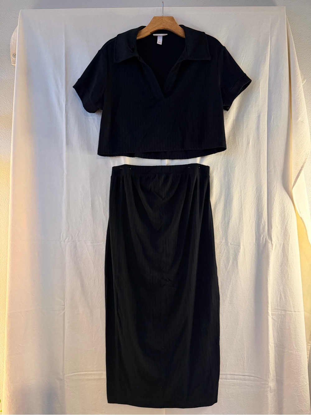 Isabel Maternity by Ingrid & Isabel Black Two-Piece Skirt Set